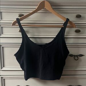 Lululemon align tank cropped black size 12